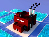 Cute Cartoon factory - manufacture