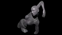 Bust woman vogue grid