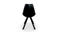 3050807 SILLA DE COMEDOR DIMA PLAST/SINTE NEGRO