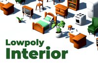 Lowpoly cozy cartoon furniture pack