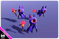 Cyclops Bat Wizard Cute Series