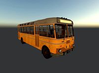 Low poly old bus