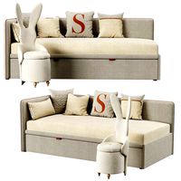 Children's bed and pouffe Simple corner Manifesto (335053)