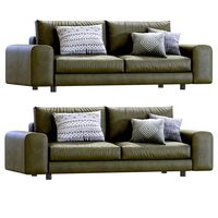 Sofa Low Lend By Arflex Leather (333946)