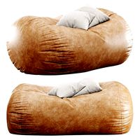 Three Posts Teen Leather Bean bag (333429)