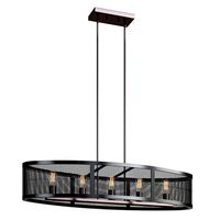 Shanda 5 Light Kitchen Island Linear Pendant chandelier  (331109)
