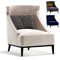 Armchair DAYTON by Cazarina Interiors 3 Colors Version (330801)