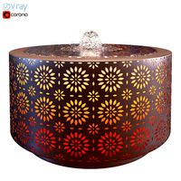 Filigree fountain with light (330772)