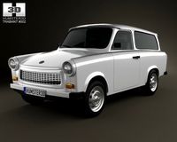 Trabant 601 Kombi 1965 3D Model