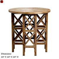 Zimmerman Old Wood Side Table (330445)