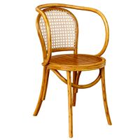 Wooden Round Chair With Rattan (330077)