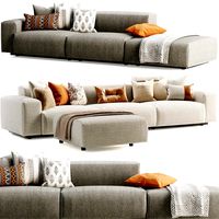 Three-Seater Vitra Modular Sofa (329969)