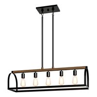 Woulk 5 Light Kitchen Island Linear Pendant chandelier (329933)
