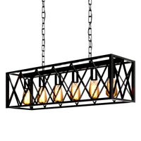 Dechick 6 Light Kitchen Island Chandelier with Accents  (328808)
