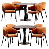 Dining set Hammer chair with Coni table (328174)