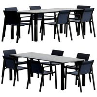Aodt Black & Parklife Jasper Morrison Table and Chairs (328038)