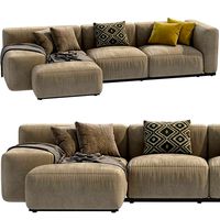 Cassina Mex Cube Chaise Longue Sofa (327942)