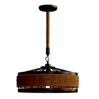 Conical Rope Pendant Light Kit Farmhouse (327895)