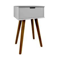 Mitra Bedside Table White 1 Drawer (327870)