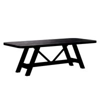 Aya 94" Black Wood Dining Table by Leanne Ford (327545)
