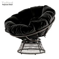 Tufted Swivel Papasan armchair (326402)