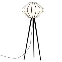 Hyde Black and Nickel Metal Tripod Floor Lamp (325985)
