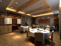 Restaurant Space 081 3D Model