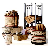 Decorative Set with Baskets 01 (325344)