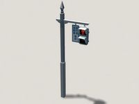 Street signal02 3D Model