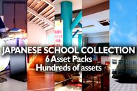 Japanese School Collection - 5 Asset Packs