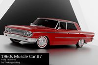 1960s Muscle Car #7 (Fully Featured)