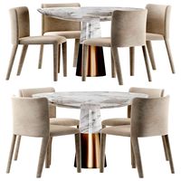 Dining Table And Chairs Potocco Lars (324824)