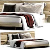ALMA Bed with integrated nightstands By Huppe (323743)