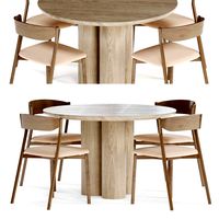 Wooden Chair Tube by Miniforms dinnig table (322591)