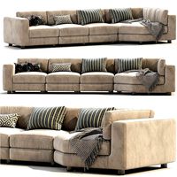 Sectional Fabric Sofa Superhiro (322067)