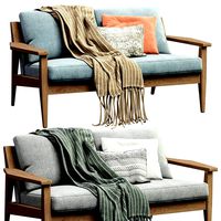 West Elm Wood Sofa (321381)
