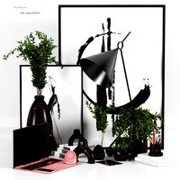 Decorative set with Laptop & Watch (321328)