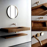 Italgraniti Groove Washbasin and mirror (321169)