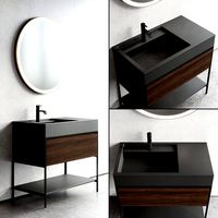 Nic Design Elen 90 Washbasin cabinet and mirrors Set 2 (321038)