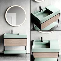 Nic Design Elen 90 Washbasin cabinet and mirrors (321037)