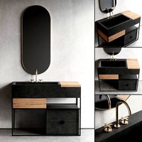 Italgraniti ACQUA C Washbasin cabinet and mirrors Set 2  (321022)