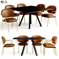 Blume Chair and arch Pedrali table (320618)