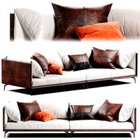 Alessia Italian Minimalist Leather Sofa (320464)