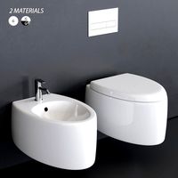 Bidet Scarabeo Ceramiche Moai Wall-Hung WC (320332)