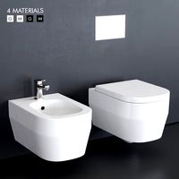 Olympia Ceramica Tutto Evo Wall-Hung WC Toilet and bidet (320159)