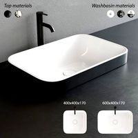 Duravit HAPPY D.2 PLUS Rectangular Washbasin Set2 (319890)