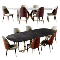 Capital Collection Convivio Oval Dining Table And chair (319785)