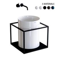 Washbasin Set 2 Galassia Core Countertop Ceramic (319675)