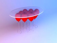 Baloon glass table (318415)