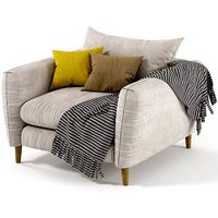 Squishmeister contemoporary squishy love seat armchair (318313)